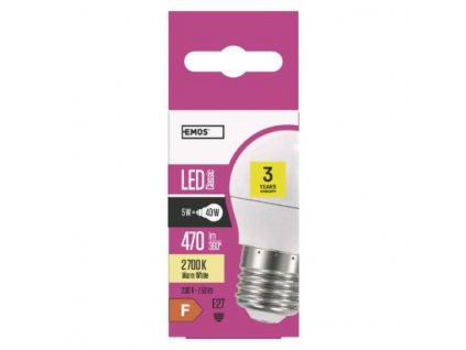 EMOS Lighting LED žárovka Classic Mini Globe 5W E27 teplá bílá ZQ1120