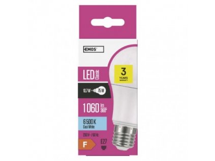 EMOS Lighting LED žárovka Classic A60 10,7W E27 studená bílá ZQ5152