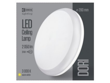 EMOS Lighting LED přisazené svítidlo Dori, kruhové bílé 24W teplá b., IP54 ZM4112