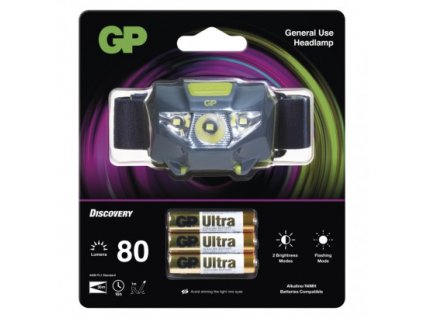 LED čelovka GP Discovery CH32, 80 lm