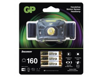 LED čelovka GP Discovery CH34, 160 lm