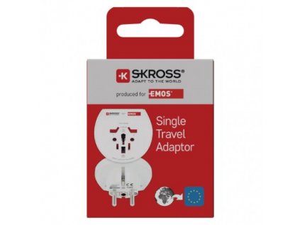 SKROSS Cestovní univerzální adaptér pro cizince do střední Evropy P0055N