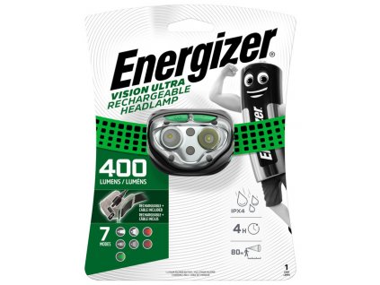 Energizer Headlight Vision Rechargeable 400lm Lithium ion ESV043