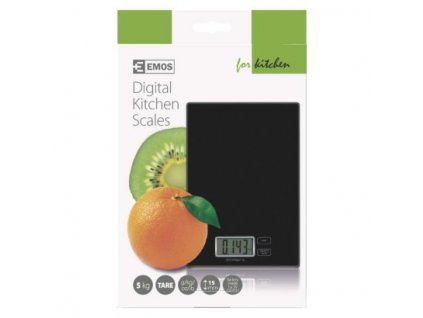 EMOS Digitální kuchyňská váha EV003, černá EV003B