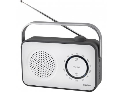 Sencor radiopřijímač FM/AM bílé