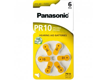 Panasonic PR10 zinc air baterie do naslouchadel