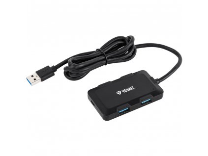 Yenkee Hub 4x USB 3.0 černý napájecí