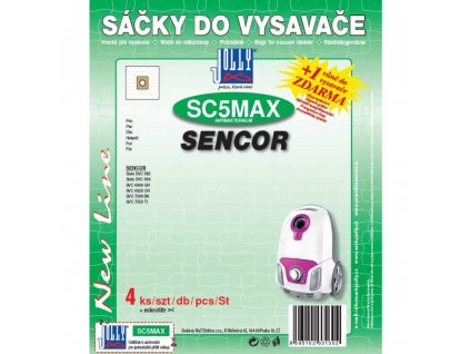 Jolly SC5 MAX Textilní sáčky do vysavačů SENCOR, 4