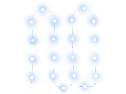 Retlux vánoční řetěz nano 20led vločky cw
