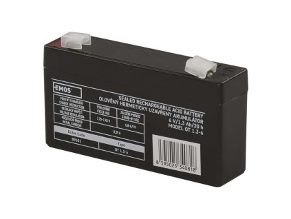 Bezúdržbový olověný akumulátor 6V 1,3Ah