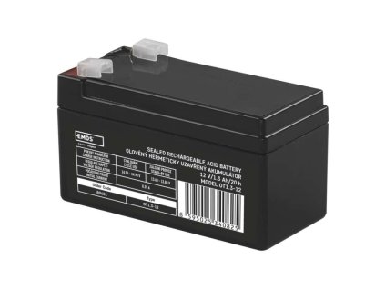12V baterie (akumulátor) SLA 12V/1,3Ah