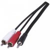 EMOS Kabel JACK 3,5mm stereo, vidlice - 2x CINCH vidlice 1,5m SB5301