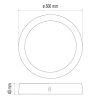 EMOS Lighting LED přisazené svítidlo PROFI, kruhové, bílé, 24W neutrální bílá ZM5152