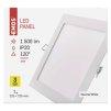 EMOS Lighting LED vestavné svítidlo PROFI, čtvercové, bílé, 18W neutrální bílá ZD2142