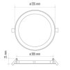 EMOS Lighting LED vestavné svítidlo PROFI, kruhové, bílé, 18W neutrální bílá ZD1142