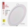EMOS Lighting LED vestavné svítidlo PROFI, kruhové, bílé, 18W neutrální bílá ZD1142
