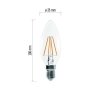 EMOS Lighting LED žárovka Filament Candle 4W E14 teplá bílá Z74210