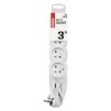 EMOS Prodlužovací kabel 3 m / 4 zásuvky / bílý / PVC / 1 mm2 P0413