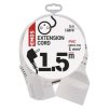 EMOS Prodlužovací kabel 1,5 m / 1 zásuvka / bílý / PVC / 1 mm2 P0111
