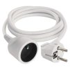 EMOS Prodlužovací kabel 1,5 m / 1 zásuvka / bílý / PVC / 1 mm2 P0111
