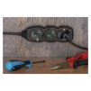 EMOS Prodlužovací kabel 3 m / 3 zásuvky / černý / PVC / 1 mm2 PC0313