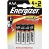 Baterie Energizer MAX+ AAA, LR03 4+2