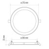 EMOS Lighting LED vestavné svítidlo PROFI, kruhové, bílé, 12,5W neutrální bílá ZD1232
