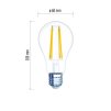 EMOS Lighting LED žárovka Filament A60 6,7W E27 teplá bílá Z74260