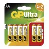 GP Batteries Baterie GP Ultra Alkaline LR6 (AA), 4+ 2 blistr B1921MM