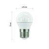EMOS Lighting LED žárovka Classic Mini Globe 5W E27 studená bílá ZQ1122