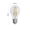 LED FLM A60 3,8W(60W) 806lm E27 WW A CLASS A