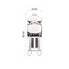 HALOGEN JC 25W G9 WW. 260lm