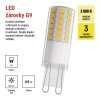 LED CLS JC 4,9W(60W) 806lm G9 WW