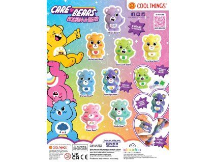 Mačkací medvídci Care Bears Squish-A-Bear