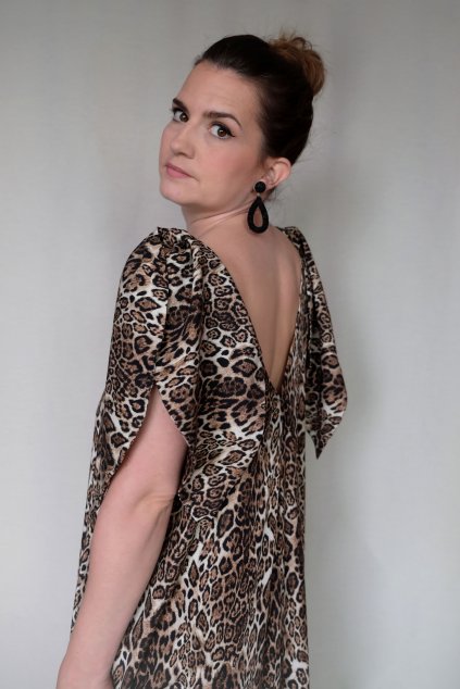 unlimited dlhé šaty gepardí vzor