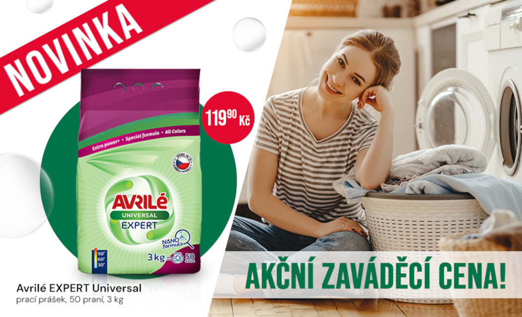 Avrilé EXPERT Universal prací prášek, 70 praní 5,25 kg