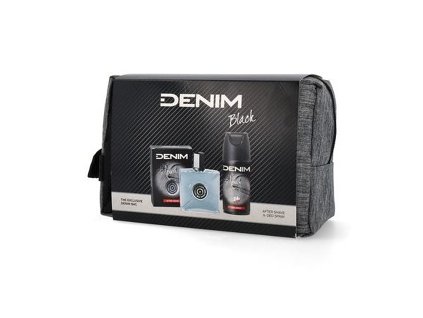 Denim Black dárková sada pro muže 3 ks