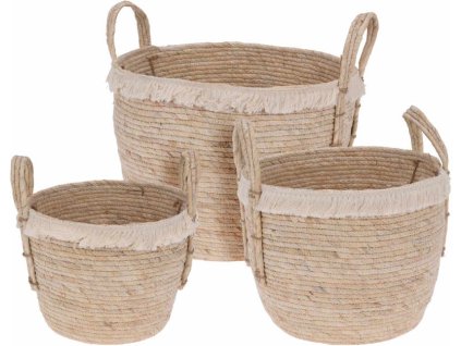 PROGARDEN Obal na květináč sada 3 ks pletený LILIA ECO KO-KR2002280