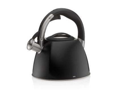 KELA Konvice pískací Vitus nerez 2,4 l, černá matná KL-12079