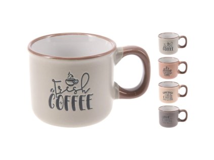 EXCELLENT HOUSEWARE Hrnek na kávu 90 ml kamenina Sometimes COFFEE KO-DN1801600some