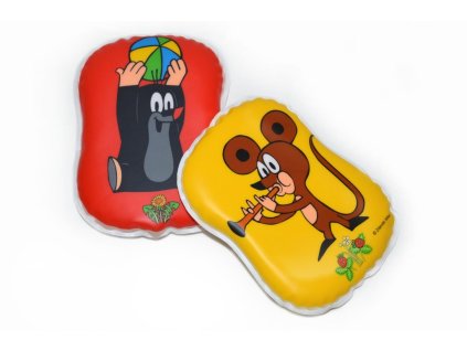 Pískací polštářek Krtek plast 9x12cm 6 druhů 6 barev v sáčku