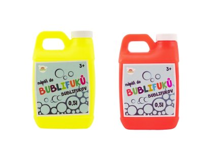 Náplň do bublifuku 0,5 litr 2 barvy v kanystru