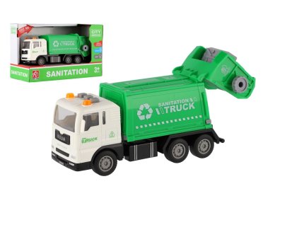 Auto popeláři plast 17cm na setrvačník na baterie se světlem se zvukem v krabici 21x13x9cm