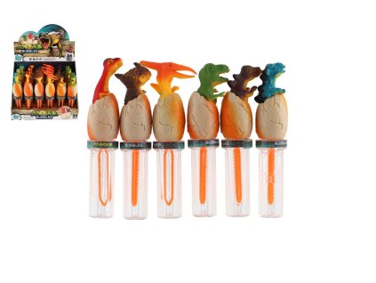 Bublifuk dinosaurus ve vejci 16cm mix druhů 24ks v boxu