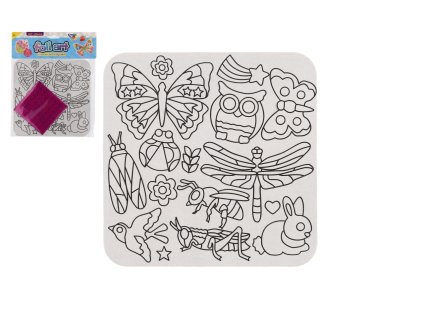 Kreativní sada kouzlení s fóliovými obrázky třpytivé zvířata  v sáčku 22x27cm