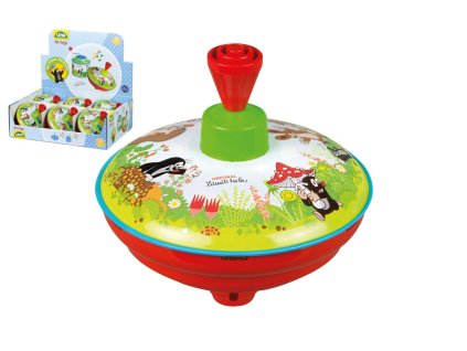 Káča točící Krtek kov/plast 13cm 18m+