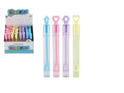 Bublifuk mini 5 ml gelový 10,5cm 4 druhy 48ks v boxu