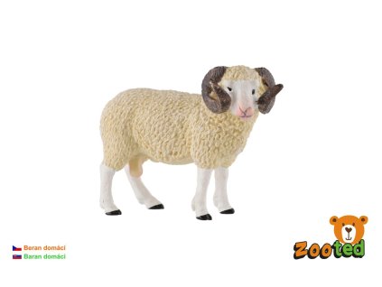 Ovce domácí beran zooted plast 9cm