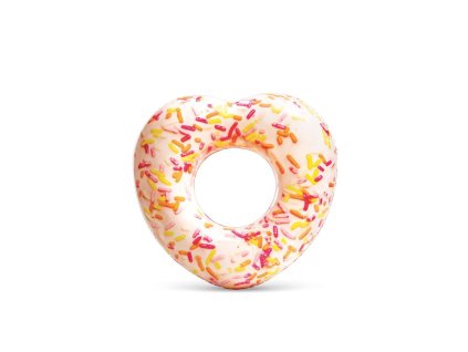 Kruh nafukovací kobliha srdce průměr 104cm v krabici 19,5x18x4,5cm 9+