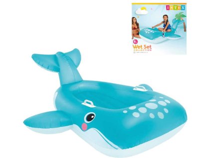 INTEX Vozidlo vodní velryba 168x140cm se 2 madly plavidlo na vodu 57567